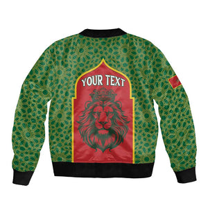 Personalized Morocco Fete du Trone Bomber Jacket King Lion