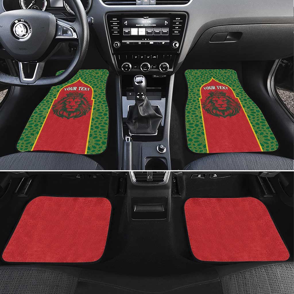 Personalized Morocco Fete du Trone Car Mats King Lion
