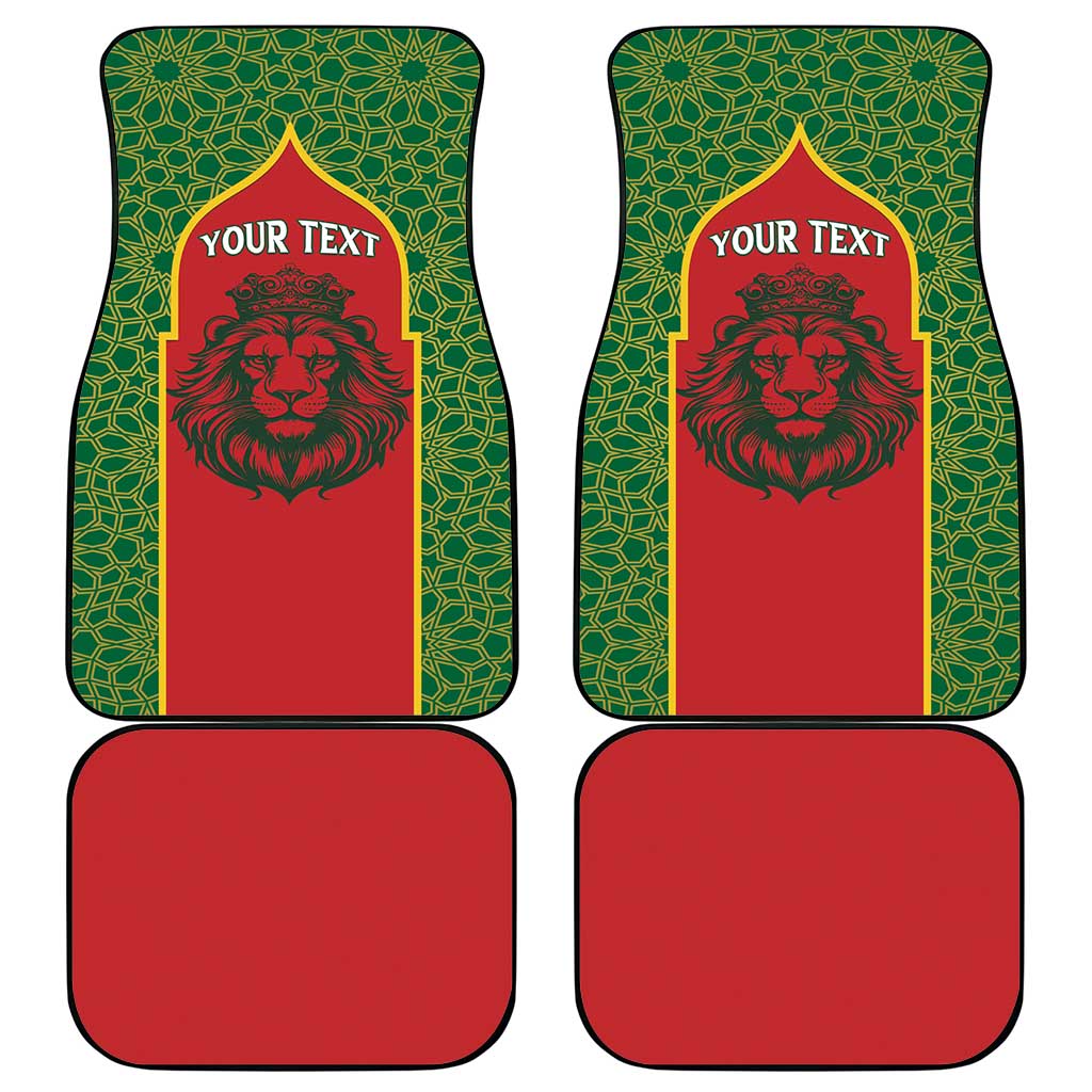 Personalized Morocco Fete du Trone Car Mats King Lion