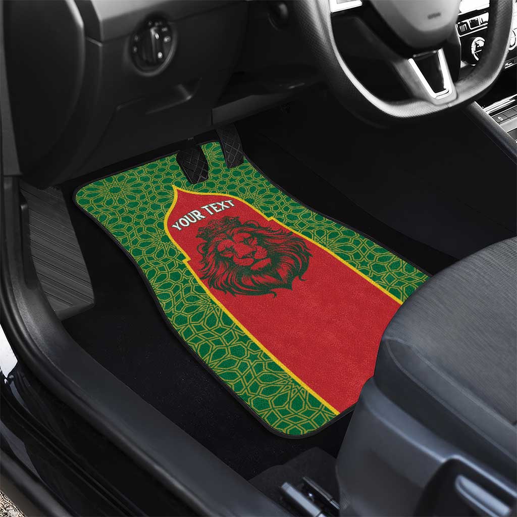 Personalized Morocco Fete du Trone Car Mats King Lion