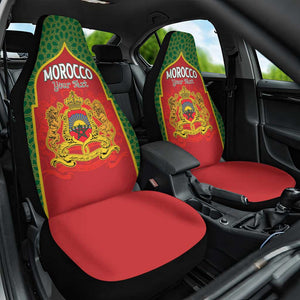 Personalized Morocco Fete du Trone Car Seat Cover King Lion