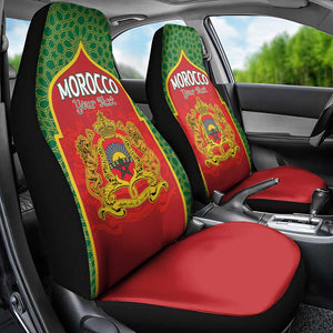 Personalized Morocco Fete du Trone Car Seat Cover King Lion