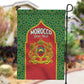 Personalized Morocco Fete du Trone Garden Flag King Lion