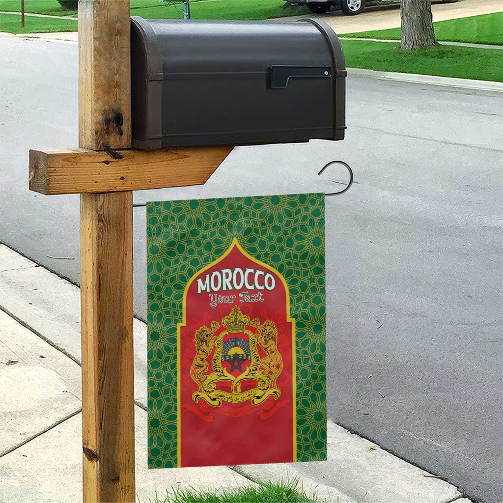 Personalized Morocco Fete du Trone Garden Flag King Lion