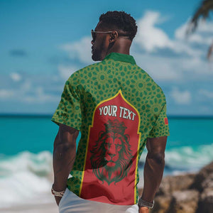 Personalized Morocco Fete du Trone Hawaiian Shirt King Lion
