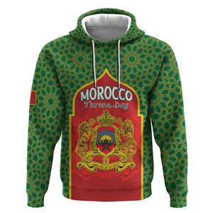 Personalized Morocco Fete du Trone Hoodie King Lion
