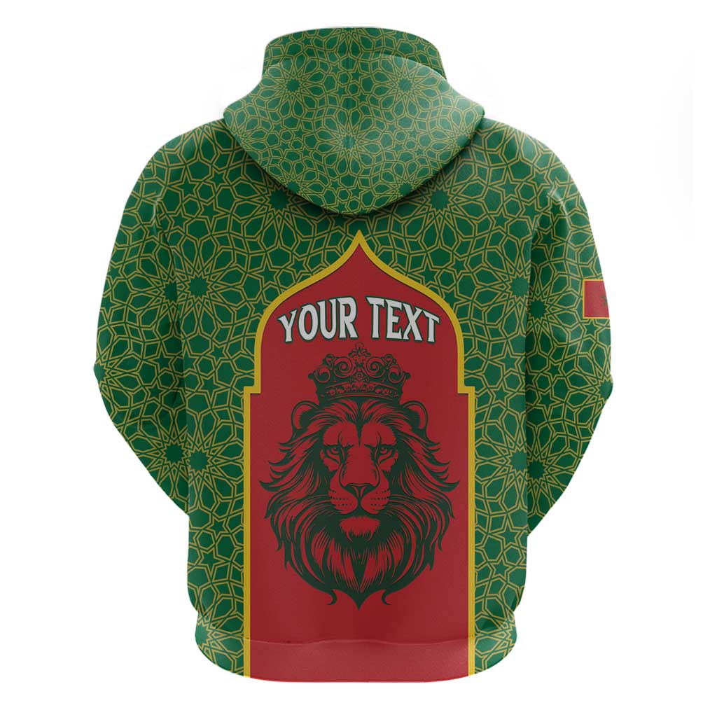 Personalized Morocco Fete du Trone Hoodie King Lion