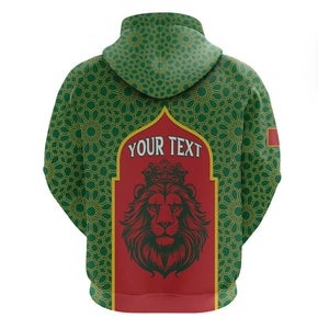 Personalized Morocco Fete du Trone Hoodie King Lion