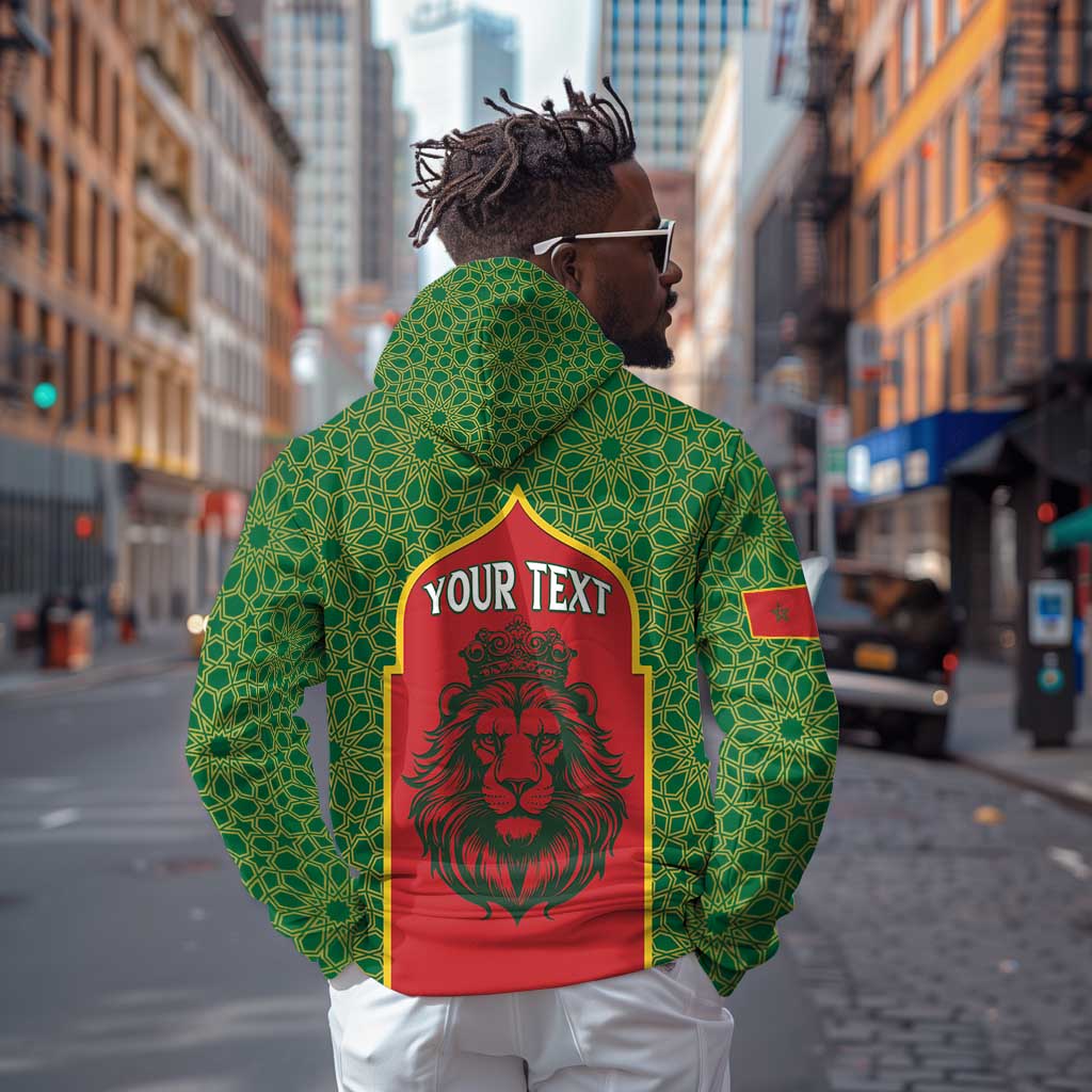 Personalized Morocco Fete du Trone Hoodie King Lion