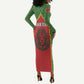Personalized Morocco Fete du Trone Long Sleeve Bodycon Dress King Lion LT15