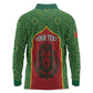 Personalized Morocco Fete du Trone Long Sleeve Polo Shirt King Lion