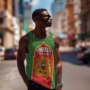 Personalized Morocco Fete du Trone Men Tank Top King Lion