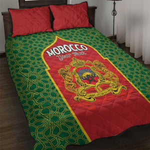 Personalized Morocco Fete du Trone Quilt Bed Set King Lion