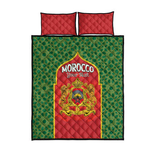 Personalized Morocco Fete du Trone Quilt Bed Set King Lion