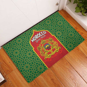 Personalized Morocco Fete du Trone Rubber Doormat King Lion