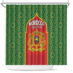 Personalized Morocco Fete du Trone Shower Curtain King Lion