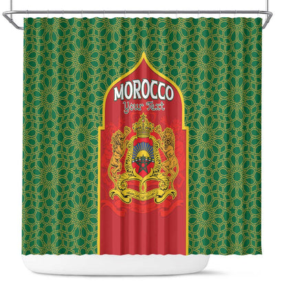 Personalized Morocco Fete du Trone Shower Curtain King Lion