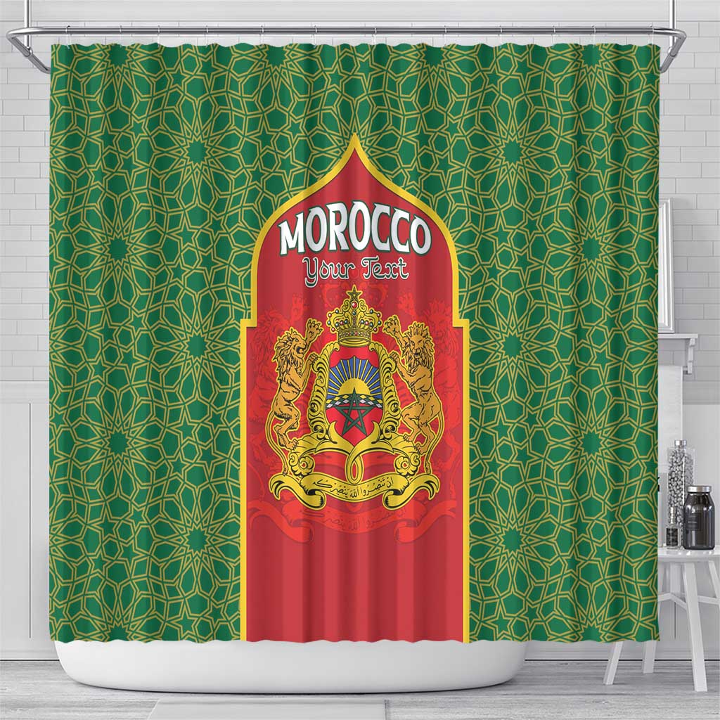 Personalized Morocco Fete du Trone Shower Curtain King Lion