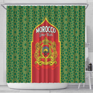 Personalized Morocco Fete du Trone Shower Curtain King Lion