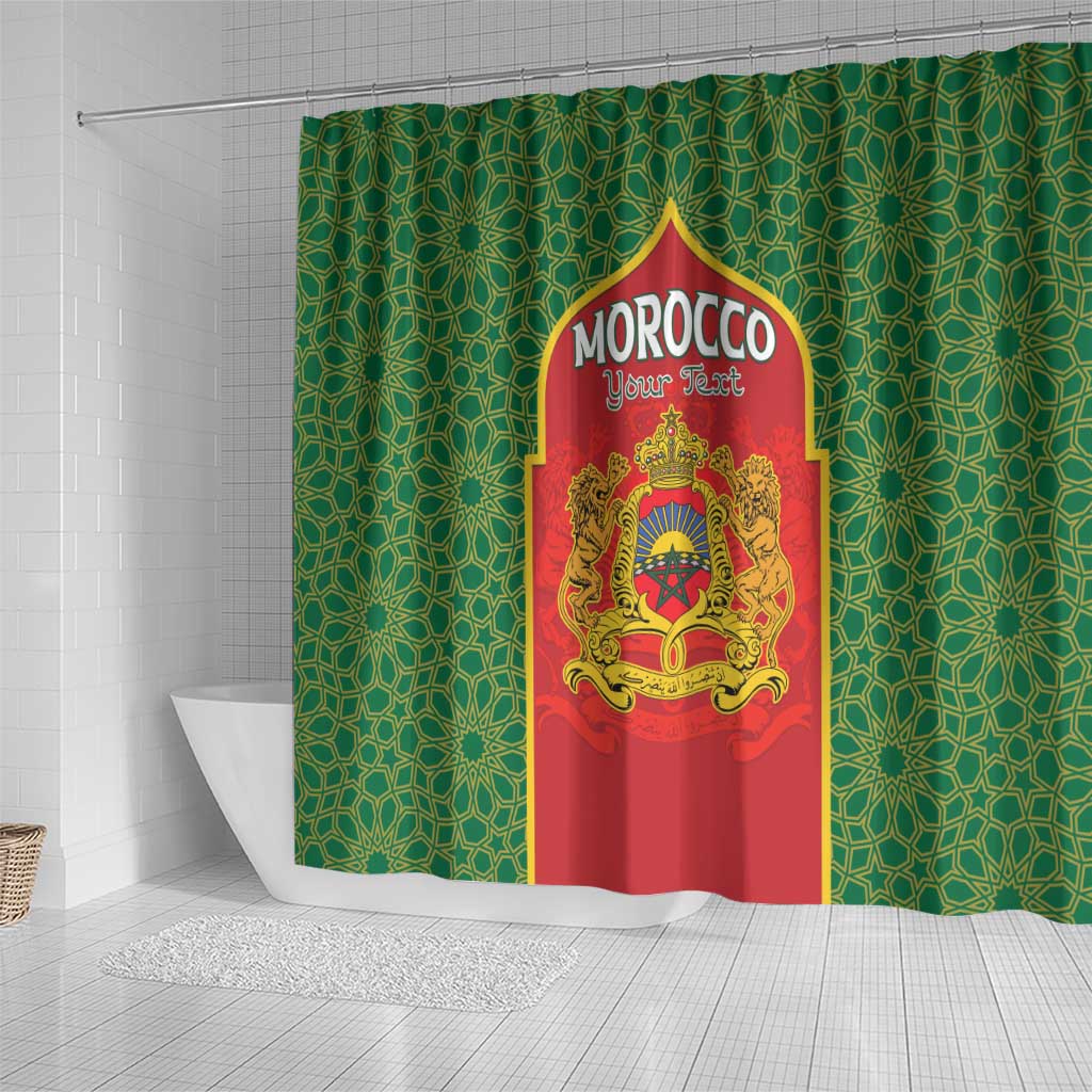 Personalized Morocco Fete du Trone Shower Curtain King Lion