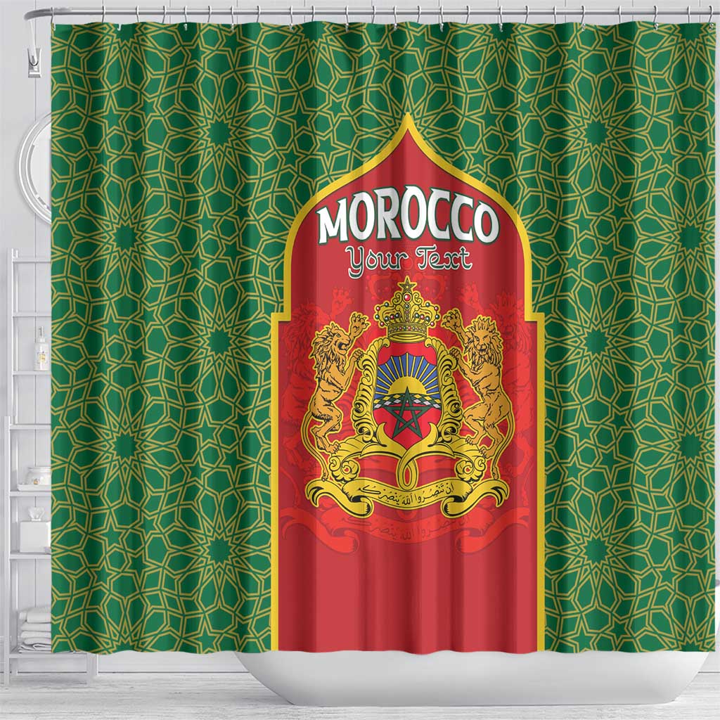 Personalized Morocco Fete du Trone Shower Curtain King Lion
