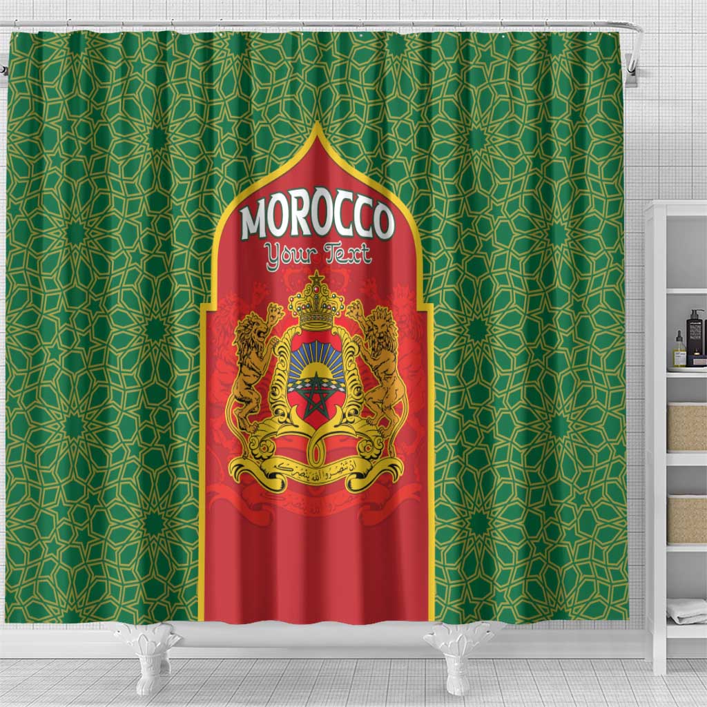 Personalized Morocco Fete du Trone Shower Curtain King Lion