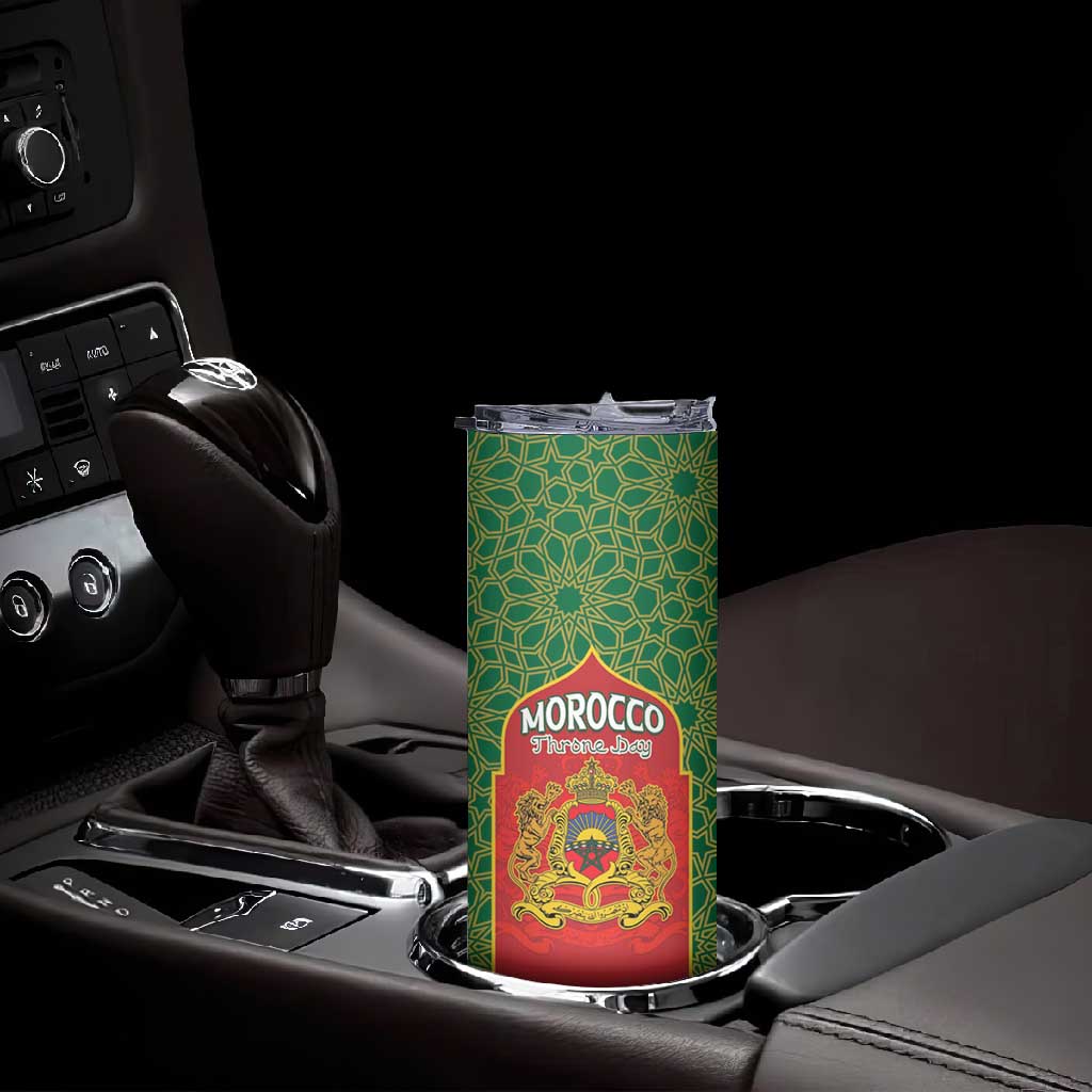 Personalized Morocco Fete du Trone Skinny Tumbler King Lion