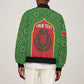 Personalized Morocco Fete du Trone Sleeve Zip Bomber Jacket King Lion