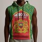 Personalized Morocco Fete du Trone Sleeveless Hoodie King Lion - African Pride