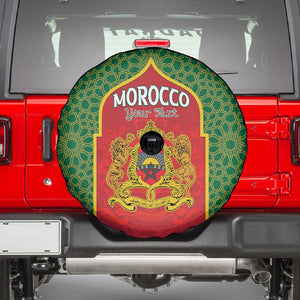 Personalized Morocco Fete du Trone Spare Tire Cover King Lion