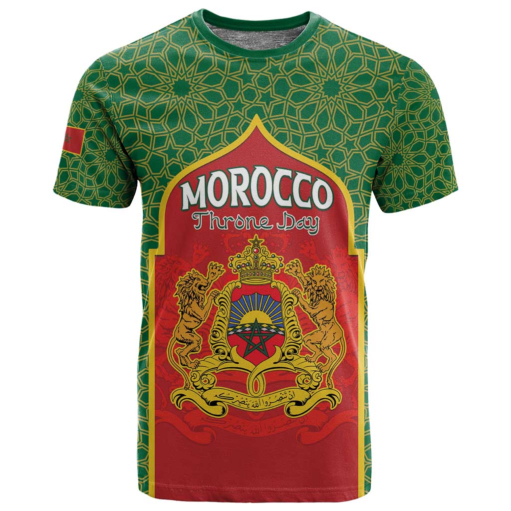 Personalized Morocco Fete du Trone T shirt King Lion