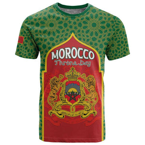 Personalized Morocco Fete du Trone T shirt King Lion