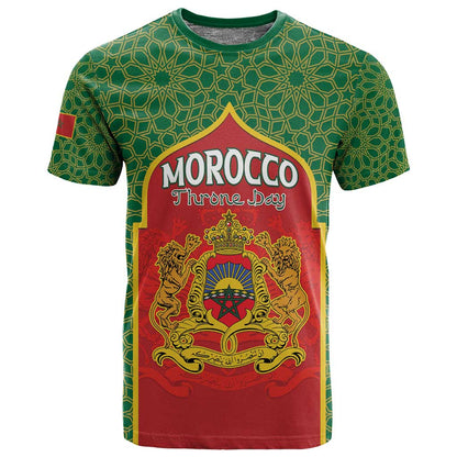 Personalized Morocco Fete du Trone T shirt King Lion