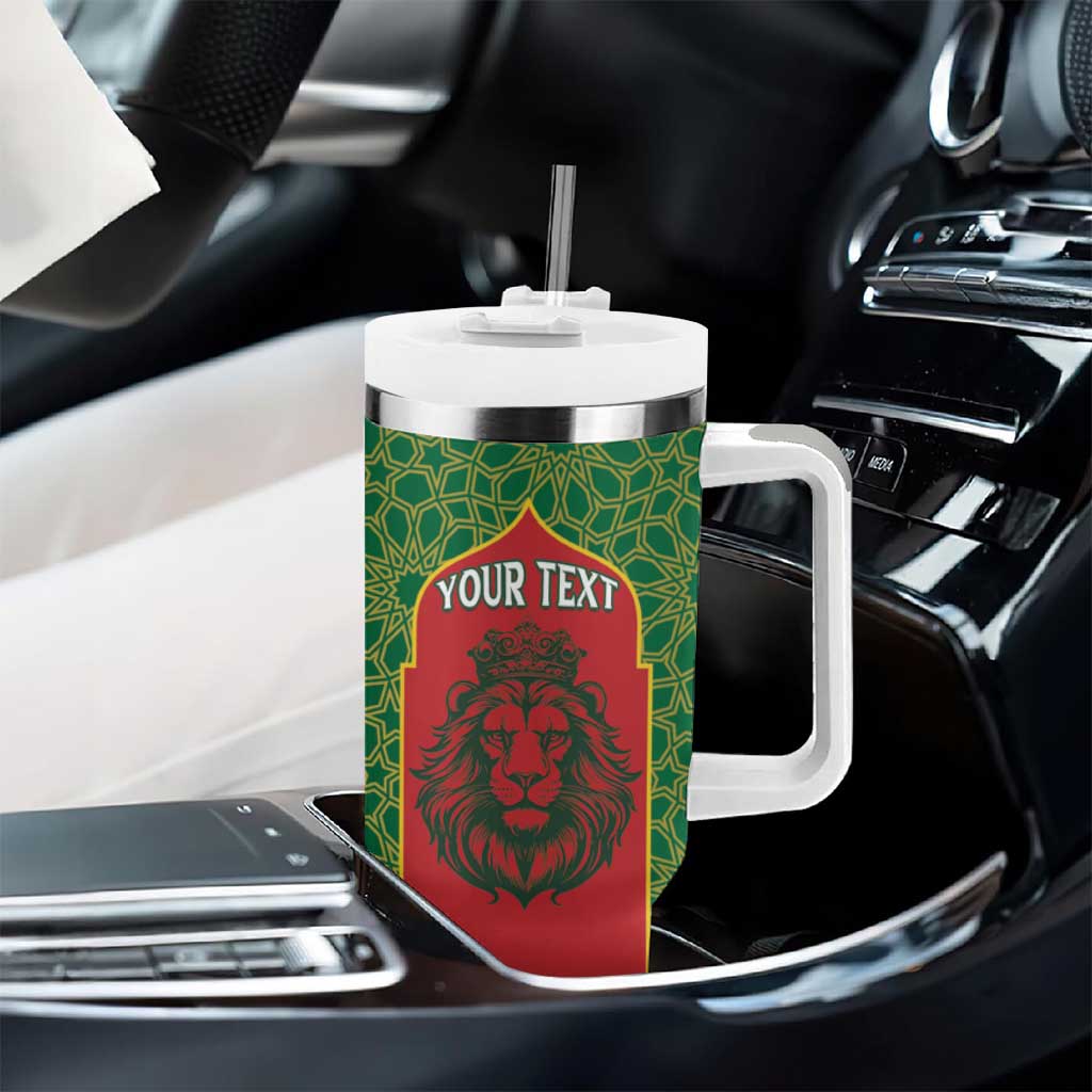Personalized Morocco Fete du Trone Tumbler With Handle King Lion