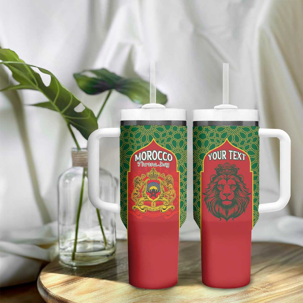 Personalized Morocco Fete du Trone Tumbler With Handle King Lion
