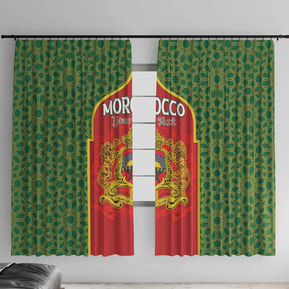 Personalized Morocco Fete du Trone Window Curtain King Lion