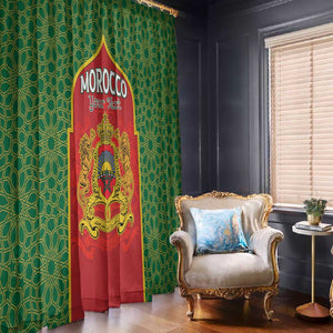 Personalized Morocco Fete du Trone Window Curtain King Lion