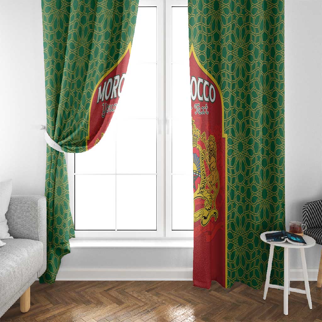 Personalized Morocco Fete du Trone Window Curtain King Lion