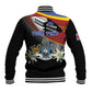 Personalized Eswatini Somhlolo Day Baseball Jacket Coat Of Arms With Map - African Pride