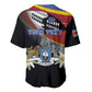 Personalized Eswatini Somhlolo Day Baseball Jersey Coat Of Arms With Map - African Pride