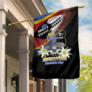Eswatini Somhlolo Day Garden Flag Coat Of Arms With Map - African Pride