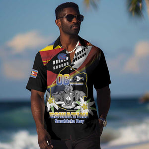 Personalized Eswatini Somhlolo Day Hawaiian Shirt Coat Of Arms With Map - African Pride