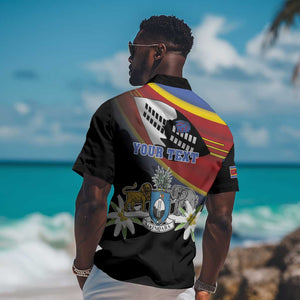 Personalized Eswatini Somhlolo Day Hawaiian Shirt Coat Of Arms With Map - African Pride