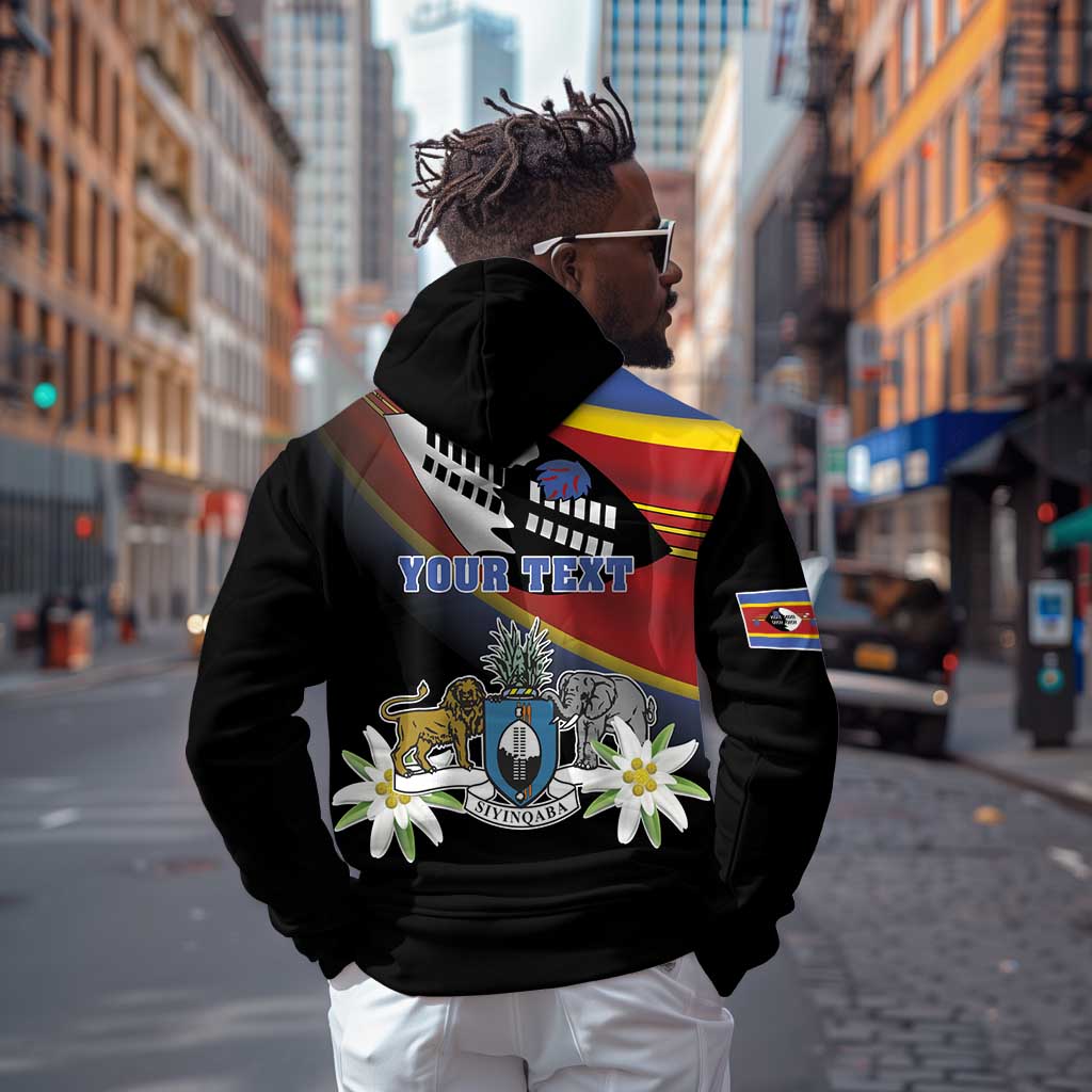 Personalized Eswatini Somhlolo Day Hoodie Coat Of Arms With Map - African Pride