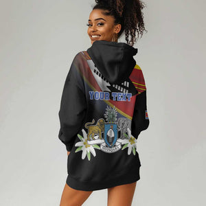 Personalized Eswatini Somhlolo Day Hoodie Dress Coat Of Arms With Map - African Pride