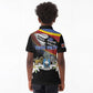 Personalized Eswatini Somhlolo Day Kid Polo Shirt Coat Of Arms With Map - African Pride