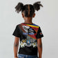 Personalized Eswatini Somhlolo Day Kid T shirt Coat Of Arms With Map - African Pride