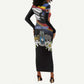 Personalized Eswatini Somhlolo Day Long Sleeve Bodycon Dress Coat Of Arms With Map - African Pride
