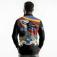 Personalized Eswatini Somhlolo Day Long Sleeve Polo Shirt Coat Of Arms With Map - African Pride