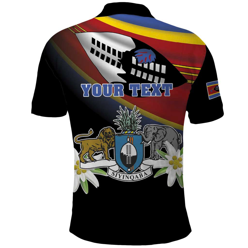 Personalized Eswatini Somhlolo Day Polo Shirt Coat Of Arms With Map - African Pride